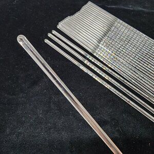 Clear Glass Stirring Rods 12" Long Pack Of 24 For Mixing Science Experiments